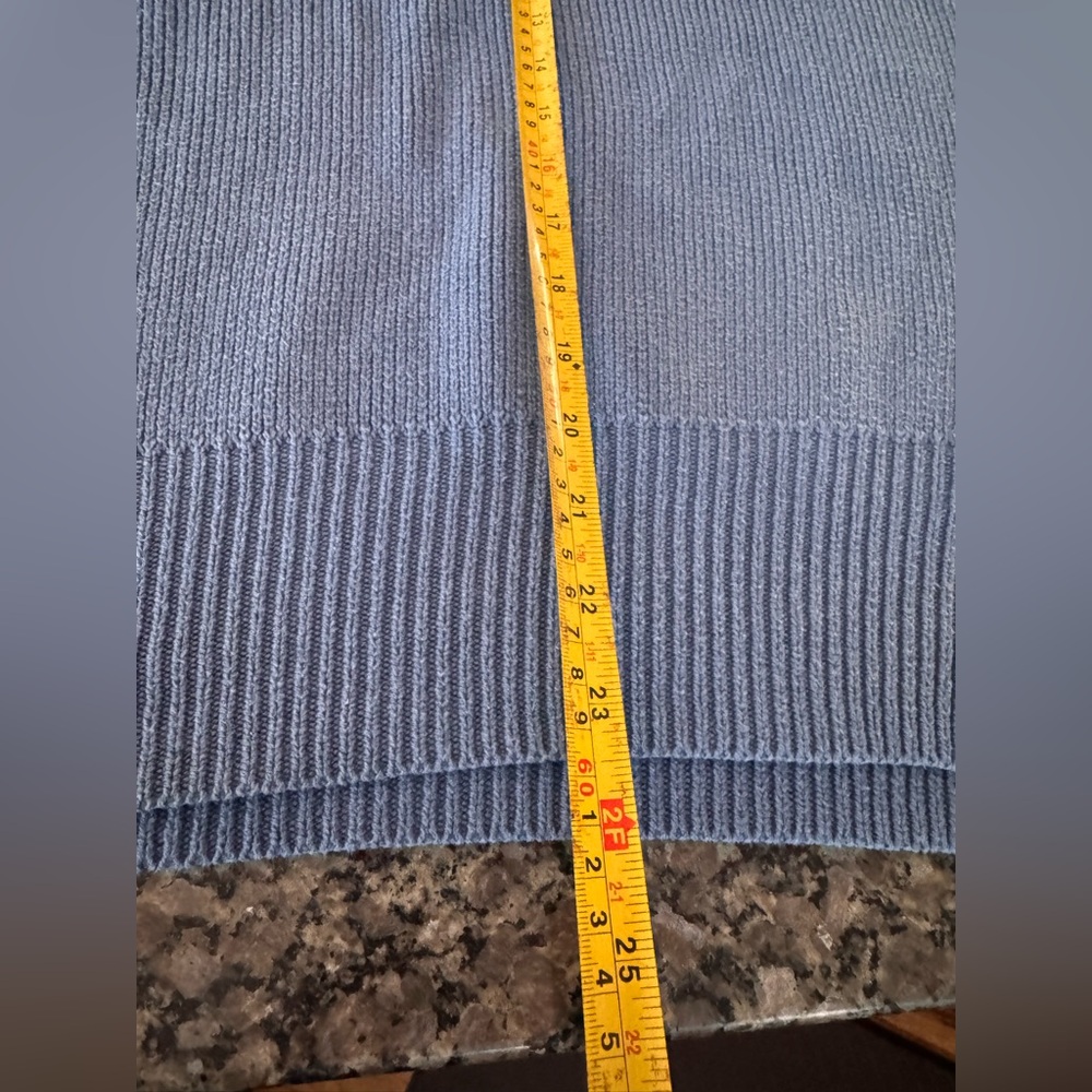 Free People Easy Street Oversized Sweater XS Fancy Blue Periwinkle Slouchy Cozy - Picture 11 of 12